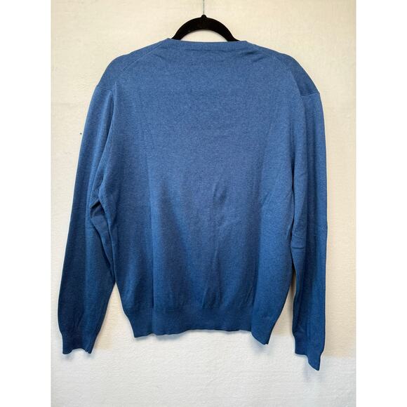 Polo by Ralph Lauren 100% Pima Cotton V-Neck Sweater, Size Large - Picture 2 of 4